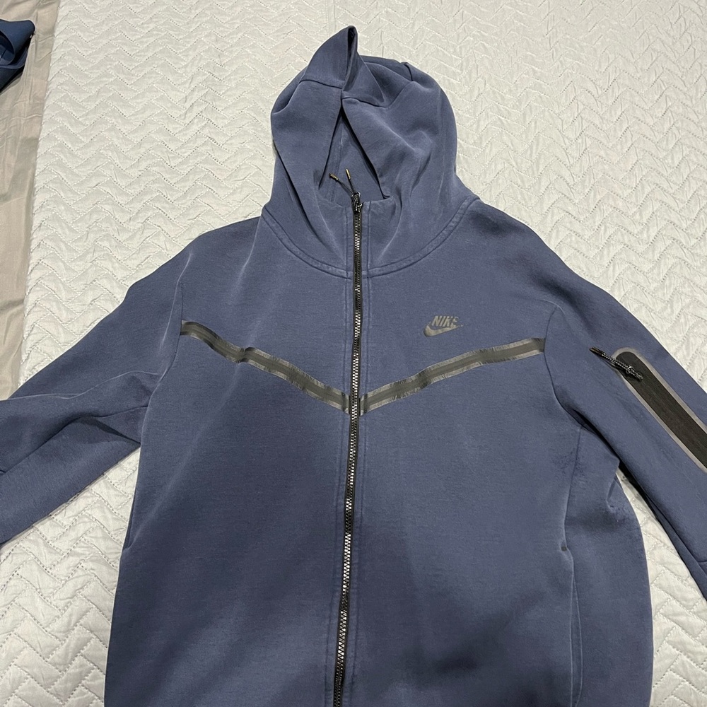 blue nike tech fleece TOP ONLY